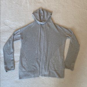 Oatmeal gray lululemon split-back hoodie sweater